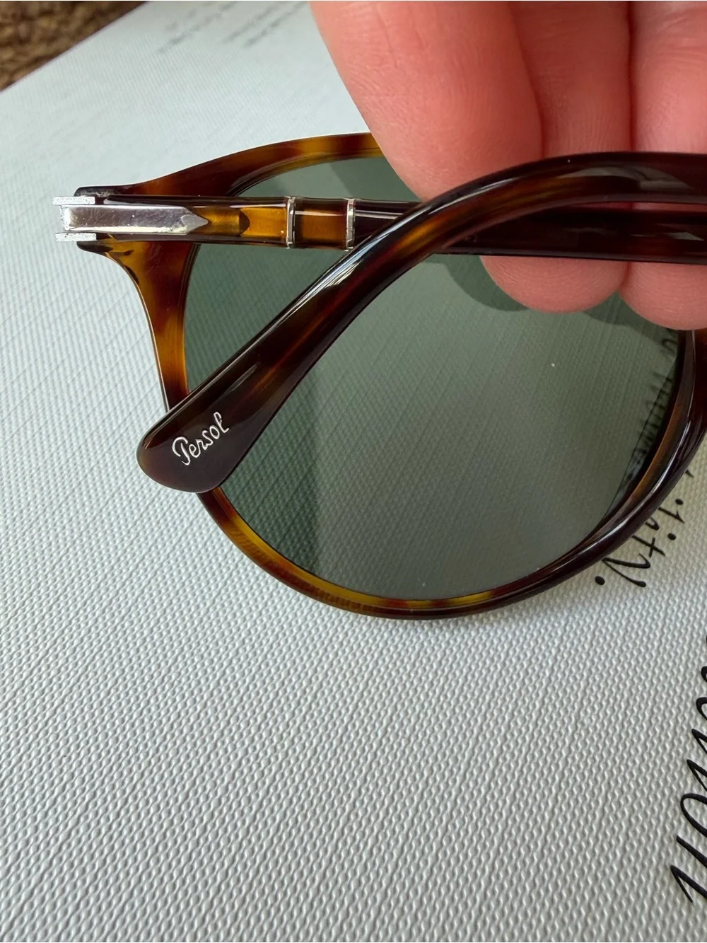 Persol PO3210S Typewriter Evolution Havana Green Sunglasses 51mm Unisex